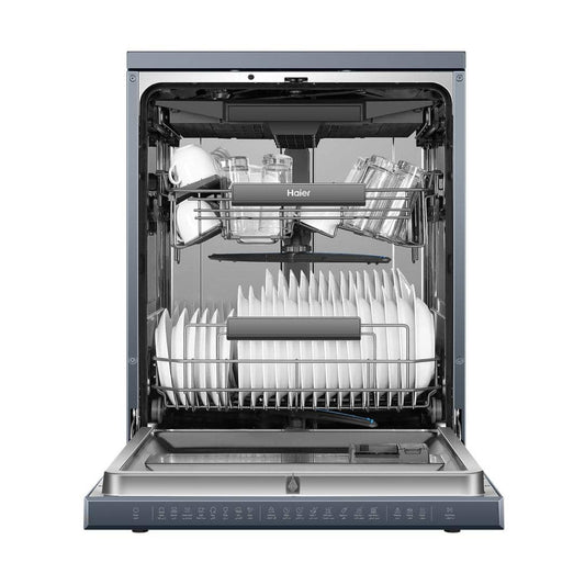LAVE VAISSELLE HAIER 15 COUVERTS GRIS CLAIR HBWE15366SS1QA