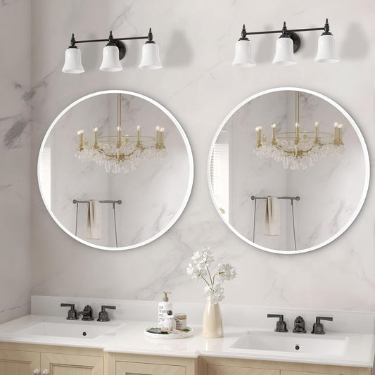 Miroir Contour Blanc