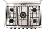 CUISINIERE ASTECH 5FEUX 80X60 A GAZ AVEC FOUR A GAZ INOX 80MIS