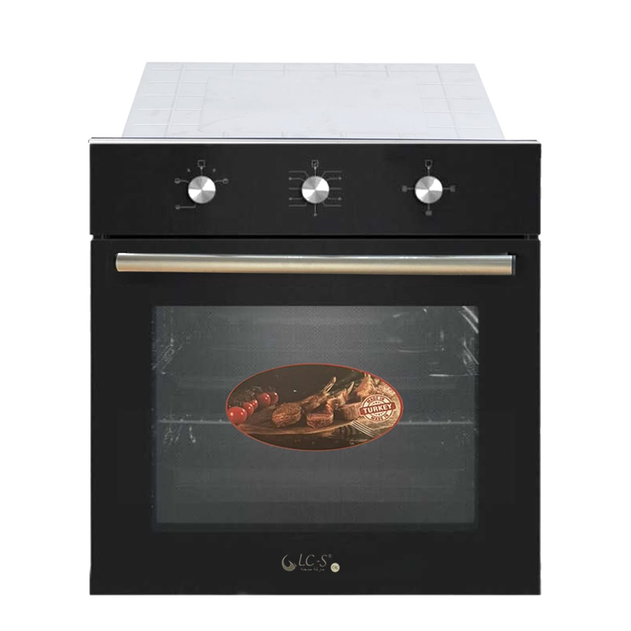 Four LCS encastrable 60X60 à gaz noir NGB2BL