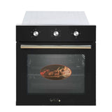 Four LCS encastrable 60X60 à gaz noir NGB2BL