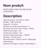 MICRO ONDE ICONA 20LITRES BLANC ILMO2025XW