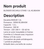 BLENDER DECAKILA STAND 1,5L KEJB043W