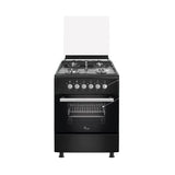 Cuisinière CAC 4feux 60X60 Noir CAC60