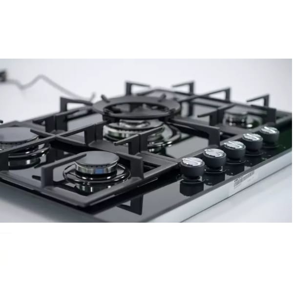 PLAQUE ELACTRON ENCASTRABLE 5FEUX 90X60 A GAZ MIRROIR BL045