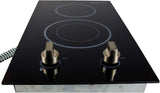 PLAQUE ENCASTRABLE 2FEUX MAGIC CHEF INDUCTION ELECTRIQUE MCSCTE12BG1