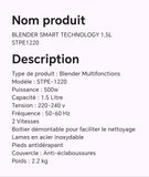 MIXEUR BLENDER SMART TECHNOLOGY 1,5L STPE1220