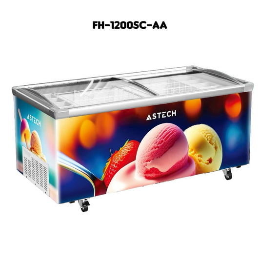 Congélateur ASTECH horizontal 1021litres vitrine nofrost FH1200SCAA