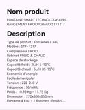 FONTAINE SMART TECHNOLOGY AVEC RANGEMENT FROID/CHAUD STF1217