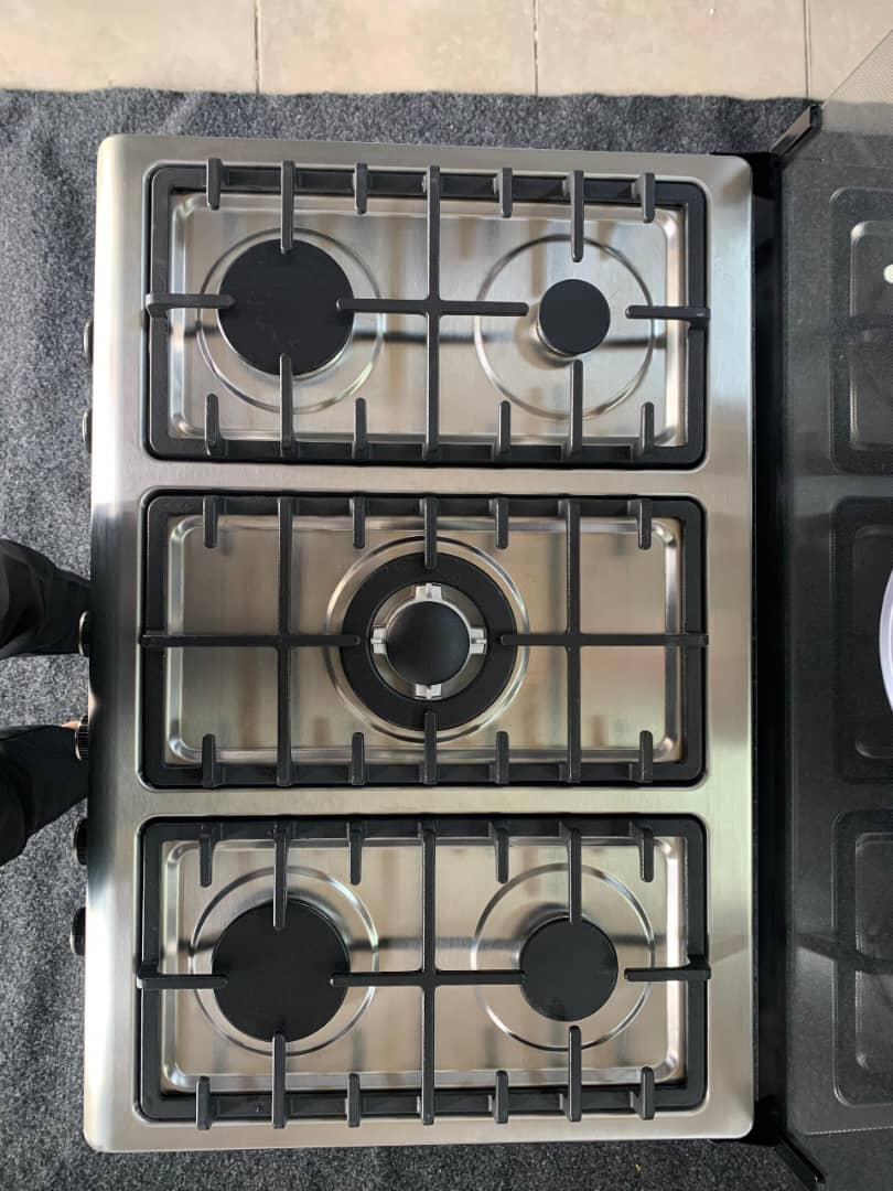 Cuisinière TECHNOLUX 5feux 80X60 à gaz inox TEC80