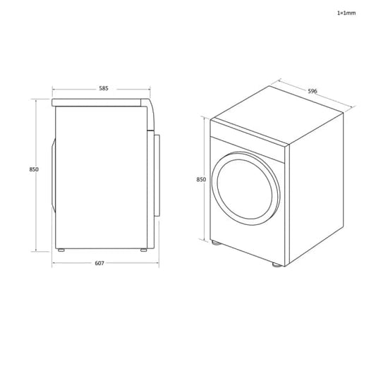 SECHE LINGE CANDY 9KG BLANC CSEC9LF