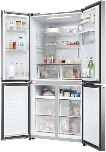 Réfrigérateur HAIER SIDE BY SIDE portes avec fontaine gris CHR3818EWMM