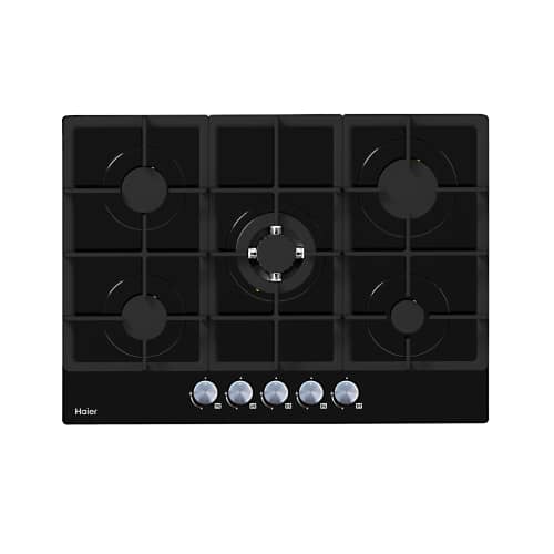 PLAQUE HAIER ENCASTRABLE 5FEUX 90X60 A GAZ NOIR HOB790B