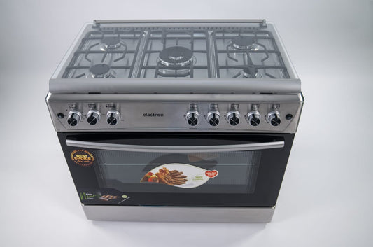 CUISINIERE ELACTRON 5FEUX 90X60 INOX EL6090
