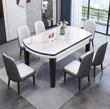 Table A Manger - Marbre - Blanc