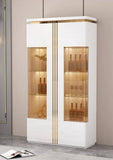 Vaisselier 190X90CM blanc W6316