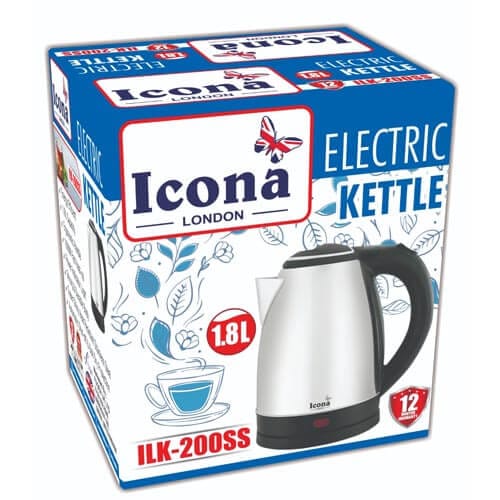 BOUILLOIRE ICONA ELECTRIQUE KETTLE IKL200SS