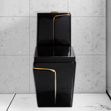 Ensemble Lavabo + Chaise Anglaise  - Noir Doré