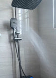 Ensemble Colonne de douche avec affichage numérique et fonction thermostatique, affichage numérique, éclairage LED d'ambiance, 4 modes de jet