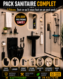 Pack Sanitaire complet - Noir