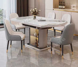 Table A Manger - Marbre - Blanc