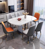 Table A Manger - Marbre - Blanc