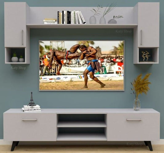 Meuble TV - Gris