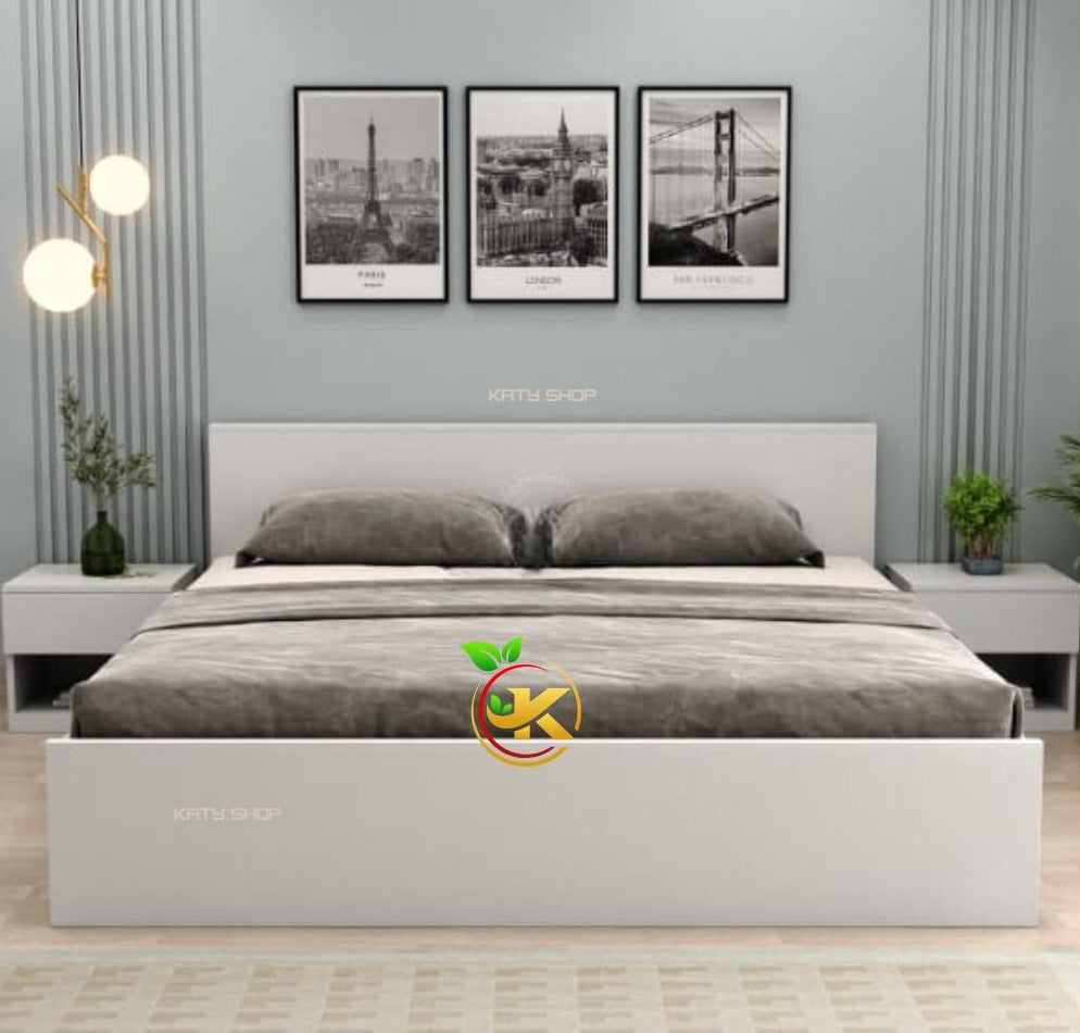 Chambre A Coucher 6 battants 5 pieces - Blanc