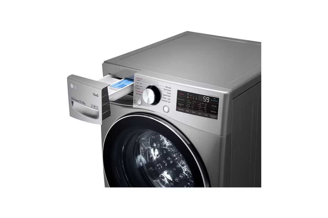 Machine A Laver LG 15 kg Gris / 8 Kg Séchage