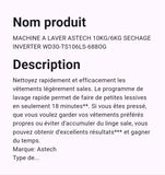 Machine A Laver Astech Inverter 10 kg / 6 kg Séchage