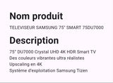 Téléviseur Samsung 75" Smart Android