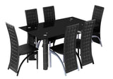 Table A Manger 6 Places Noir