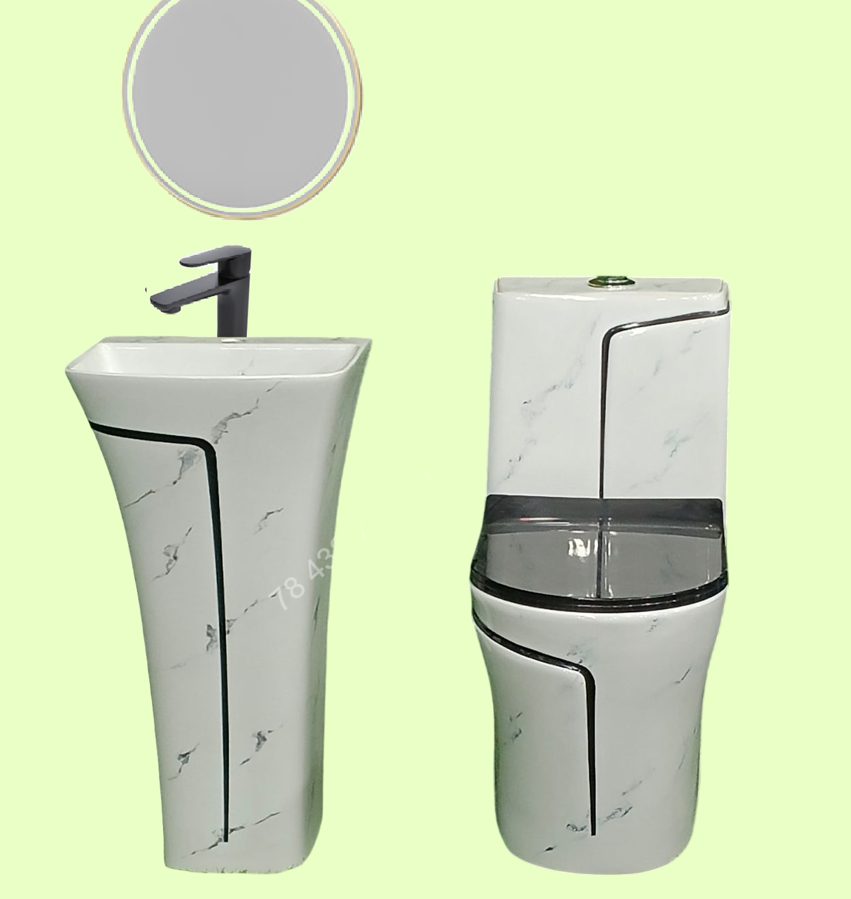 Ensemble Lavabo + Chaise Anglaise