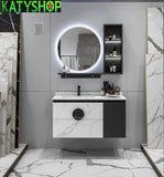 Meuble Salle De Bain - Meuble sous-lavabo avec Rangement et étagères multifonctionnelles