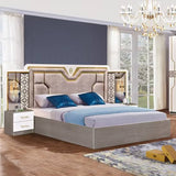 CHAMBRE A COUCHER 6BATTANTS 5PIECES BLANC MC605