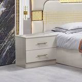 CHAMBRE A COUCHER 6BATTANTS 5PIECES GRIS CLAIR 908