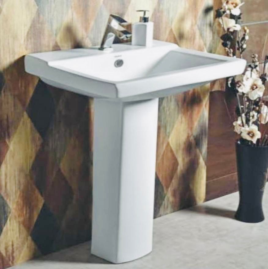 Lavabo Céramique Blanc pour Salle de bain - Toilettes