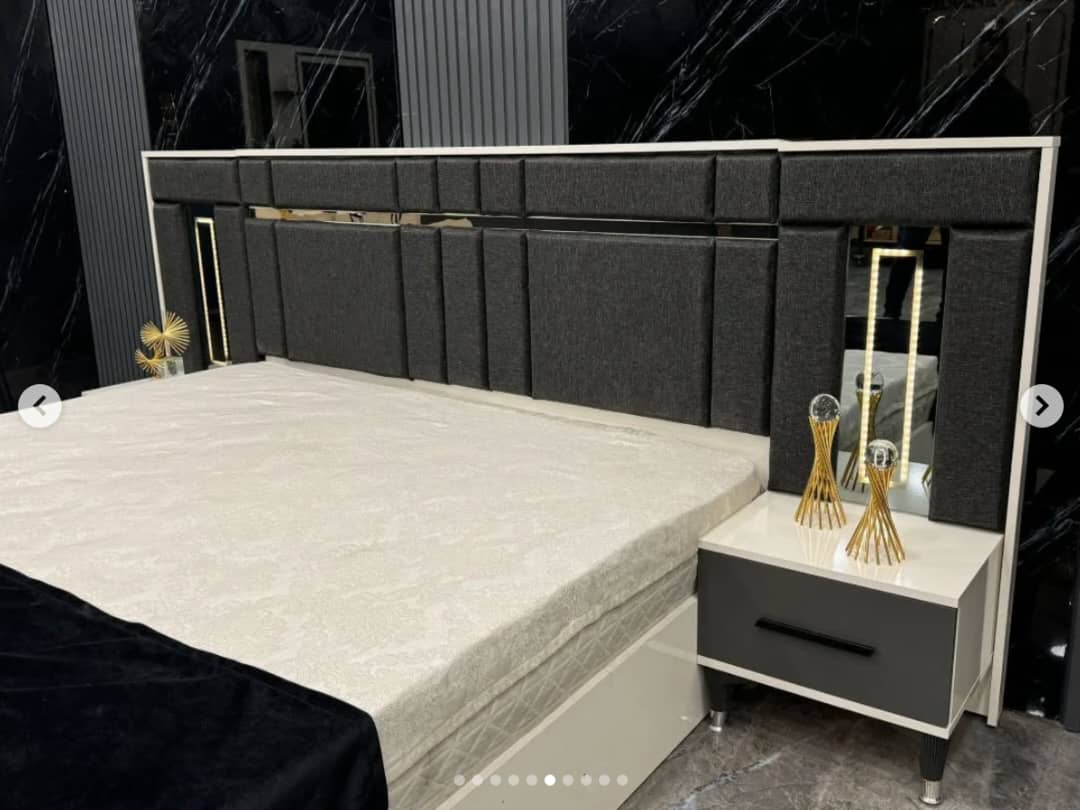 CHAMBRE A COUCHER 6BATTANTS 4PIECES NOIR TURQUE