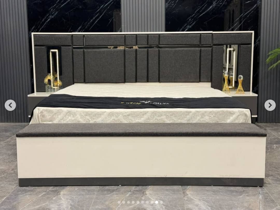 CHAMBRE A COUCHER 6BATTANTS 4PIECES NOIR TURQUE