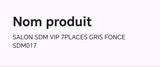SALON SDM VIP 7PLACES GRIS FONCE SDM017