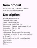 Réfrigérateur SAMSUNG combine 3 tiroirs gris RB29FERNDSA