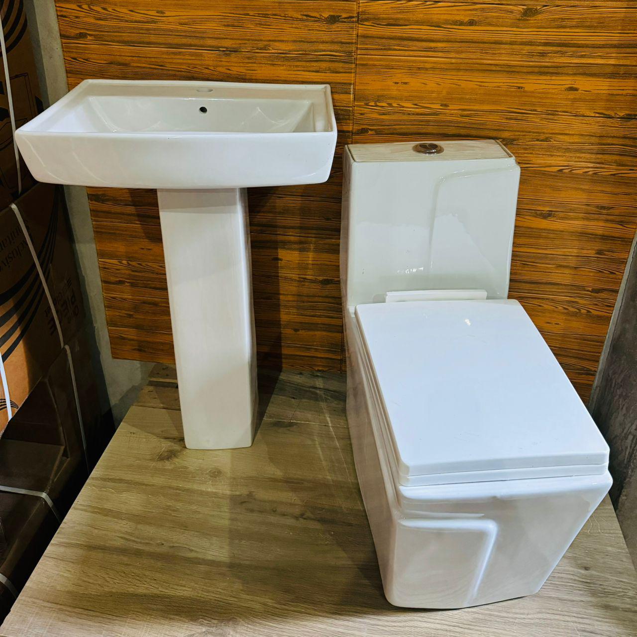 Ensemble Lavabo + Chaise Anglaise