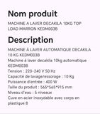 MACHINE A LAVER DECAKILA 10KG TOP LOAD MARRON KEDM003B