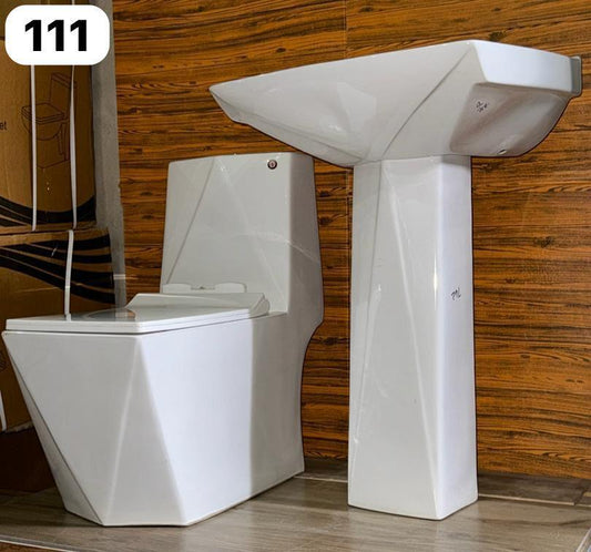 Ensemble Lavabo + Chaise Anglaise: 111