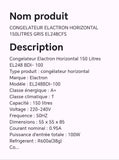 CONGELATEUR ELACTRON HORIZONTAL 150LITRES GRIS EL248CFS