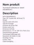 TELEVISEUR SAMSUNG 55" 55DU8000XLY