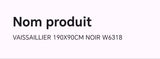 Vaisselier 190XX90CM noir W6318