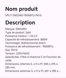 SPLIT ENDURO 9000BTU R410