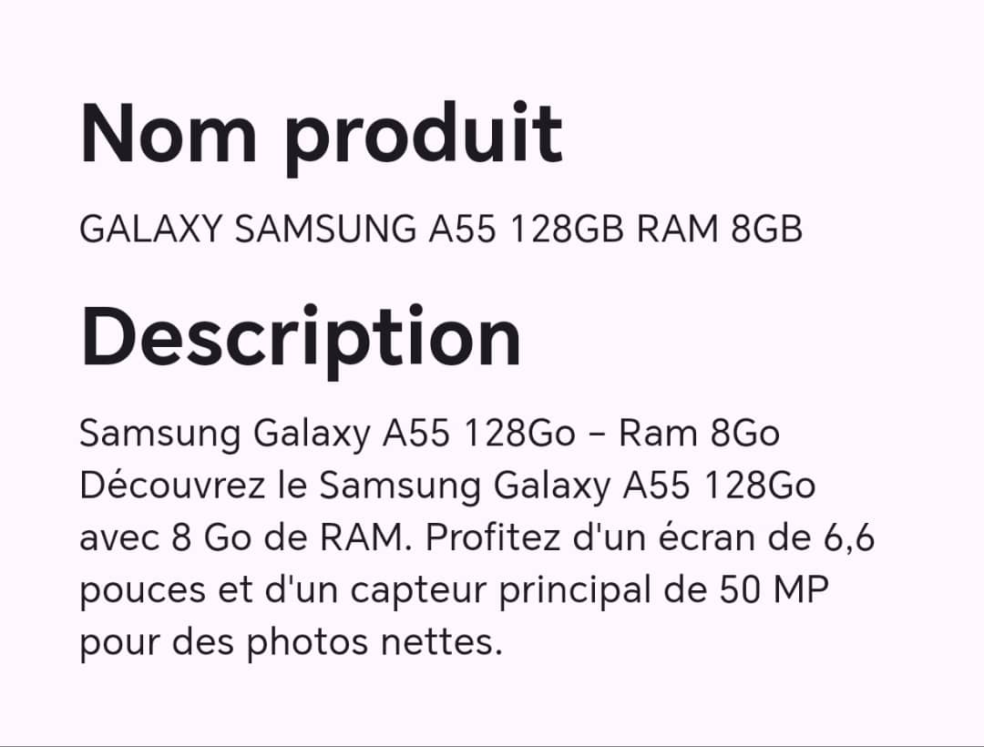 GALAXY SAMSUNG A55 128GB RAM 8GB