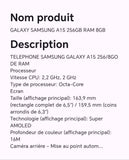 GALAXY SAMSUNG A15 256GB RAM 8GB